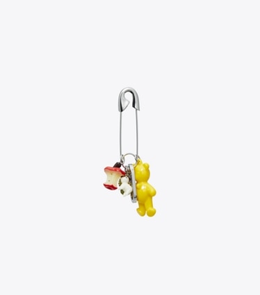 Tory Burch designer bag charms & key rings Bear Key Charm in Multi front