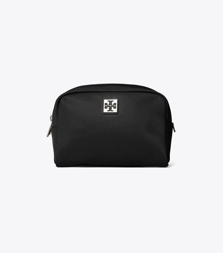Tory Burch designer porta cosmetici Beauty case Virginia in Black front