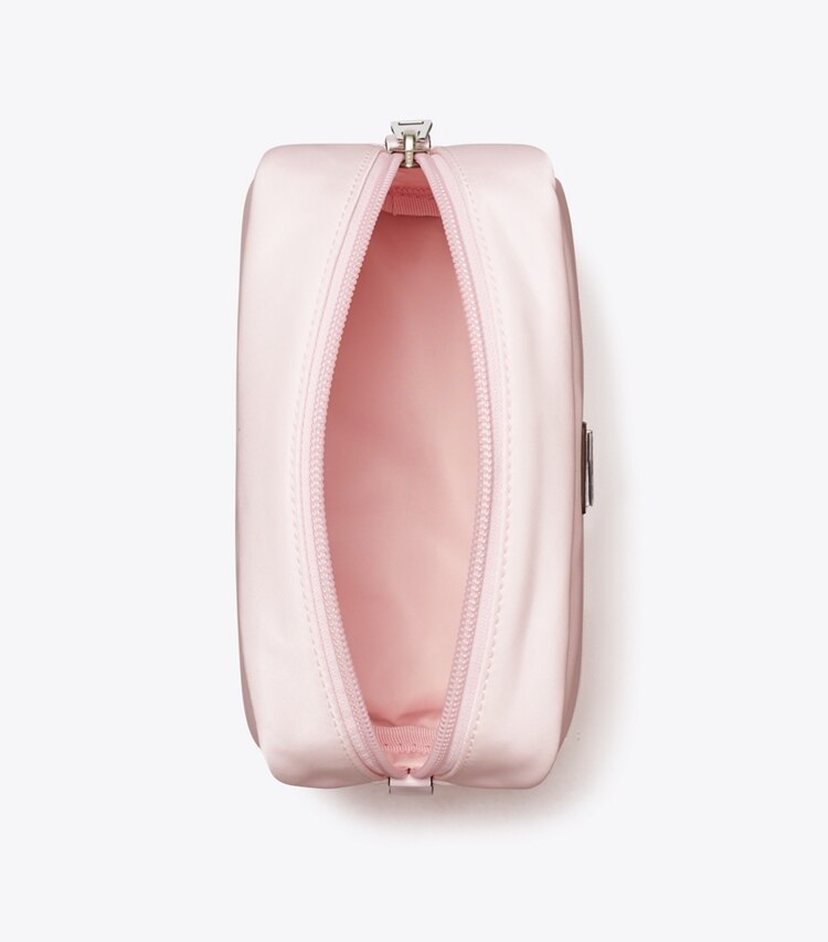 Tory Burch designer porta cosmetici Beauty case Virginia in Pink superiore