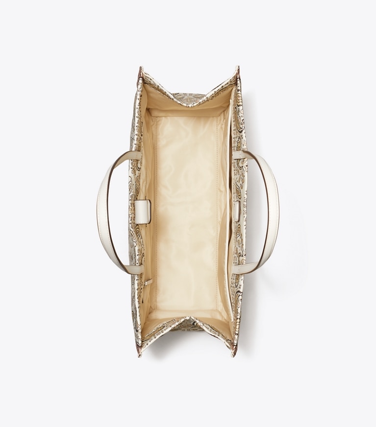 Tory Burch designer tote bags Bedruckte Ella Tote Bag in Pink Cockatoo von oben