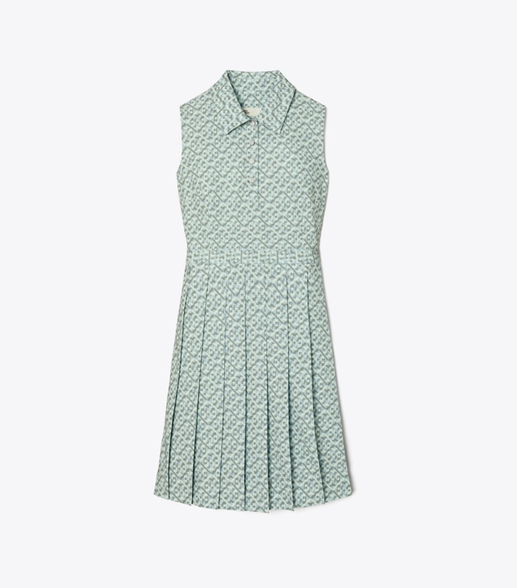 Tory Sport designer kleider Bedrucktes Performance-Golfkleid in Small T Monogram front
