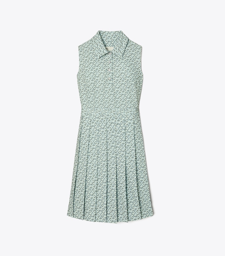Tory Sport designer kleider Bedrucktes Performance-Golfkleid in Small T Monogram front