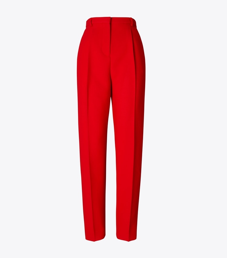 Tory Burch designer unterteile Beidseitige Wollhose in Radiant Red front
