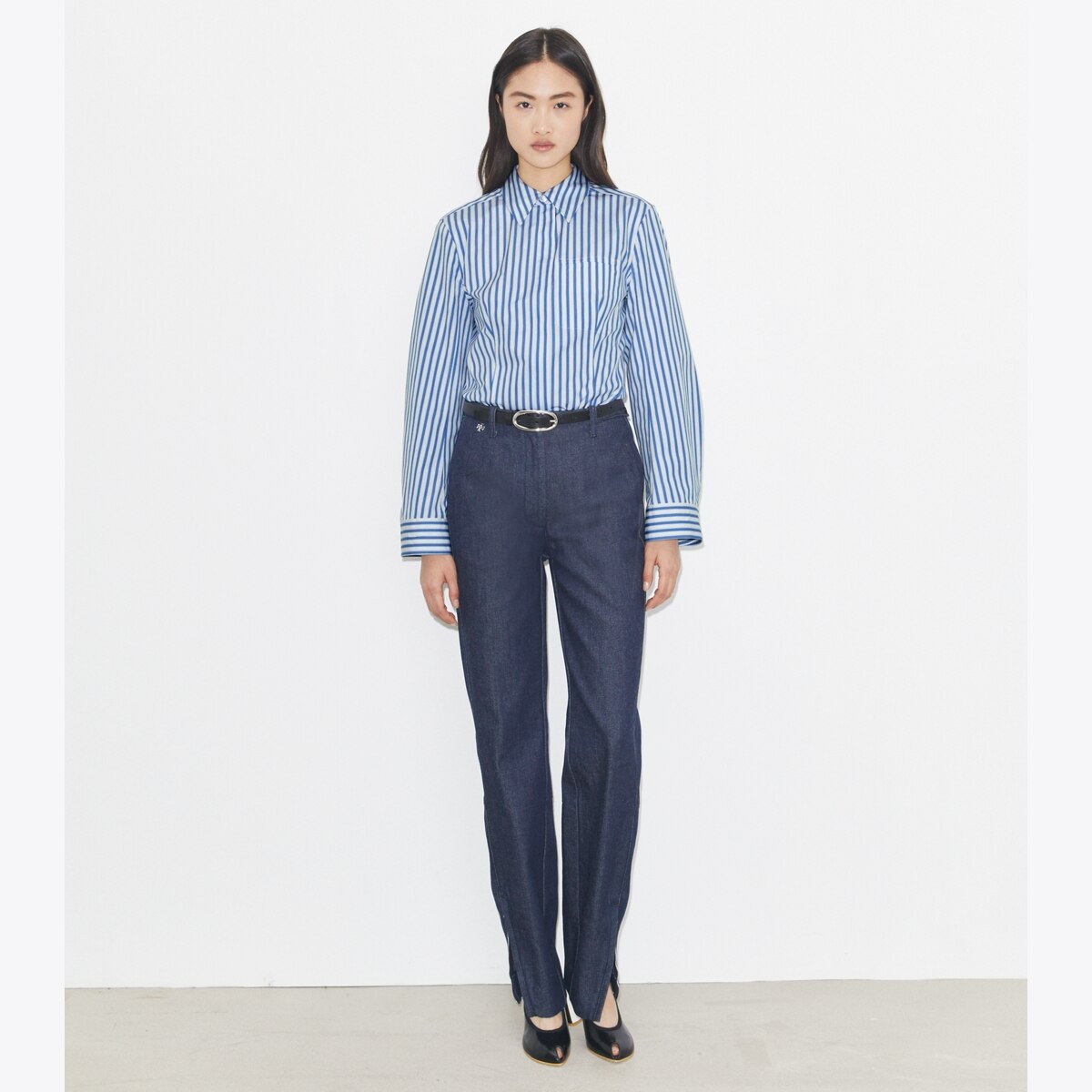 BELL-SLEEVE COTTON SHIRT - thumbnail 3