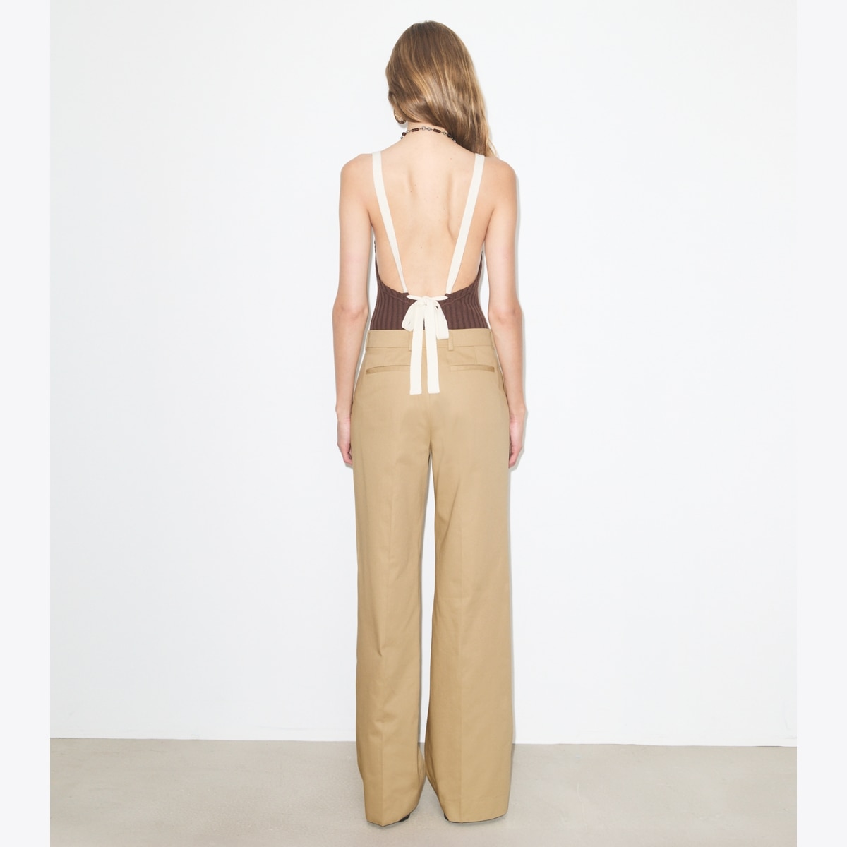 BELTED COTTON PANT - thumbnail 3