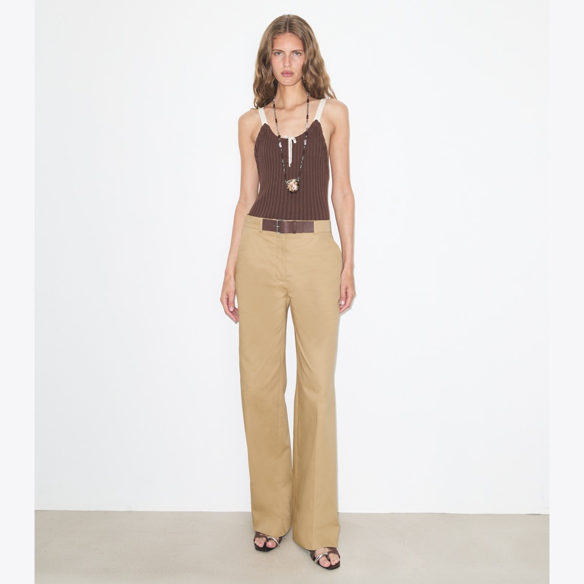 BELTED COTTON PANT - thumbnail 2