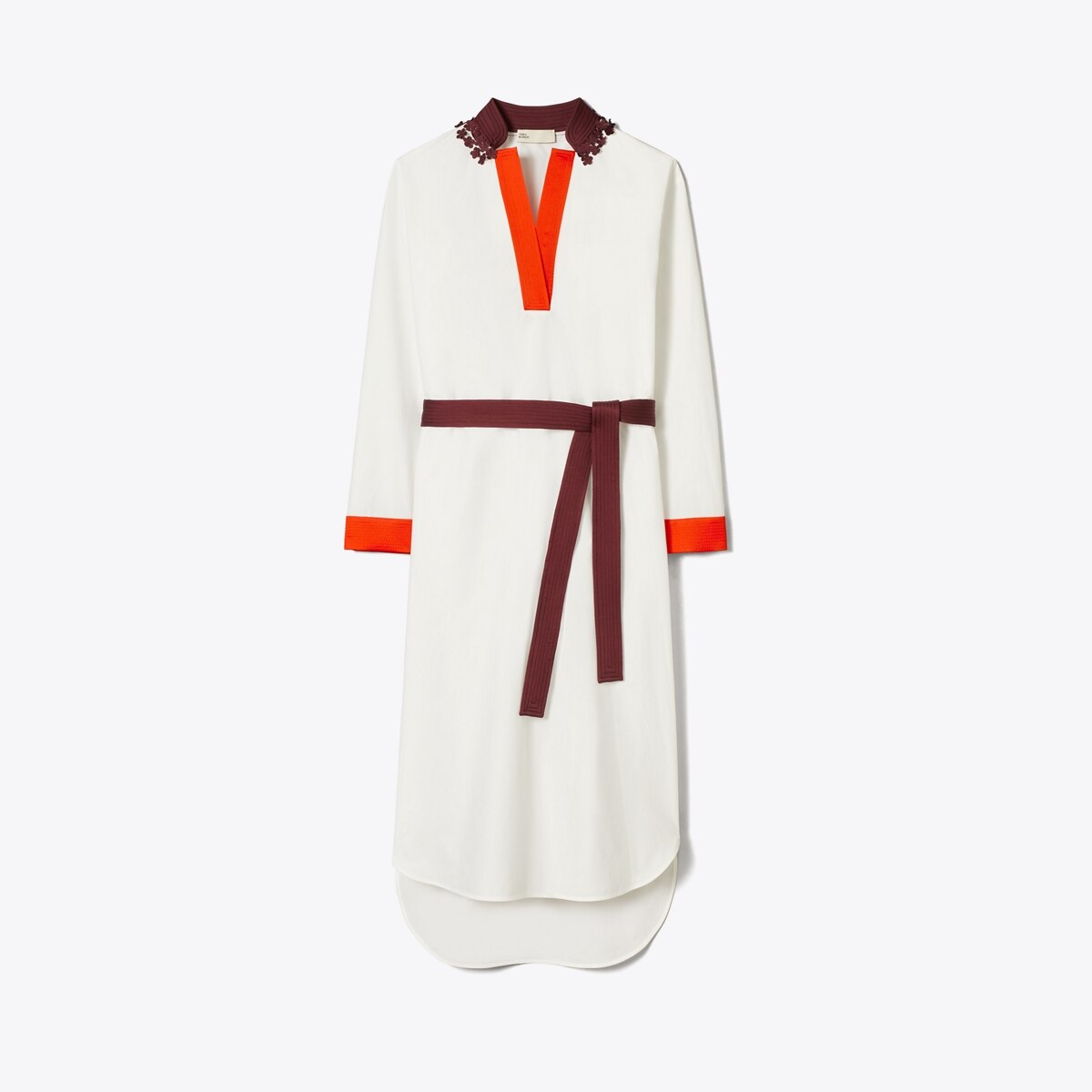 white dress embroidered flowers Serenity Blossom Dress– Teuta Matoshi main image 0