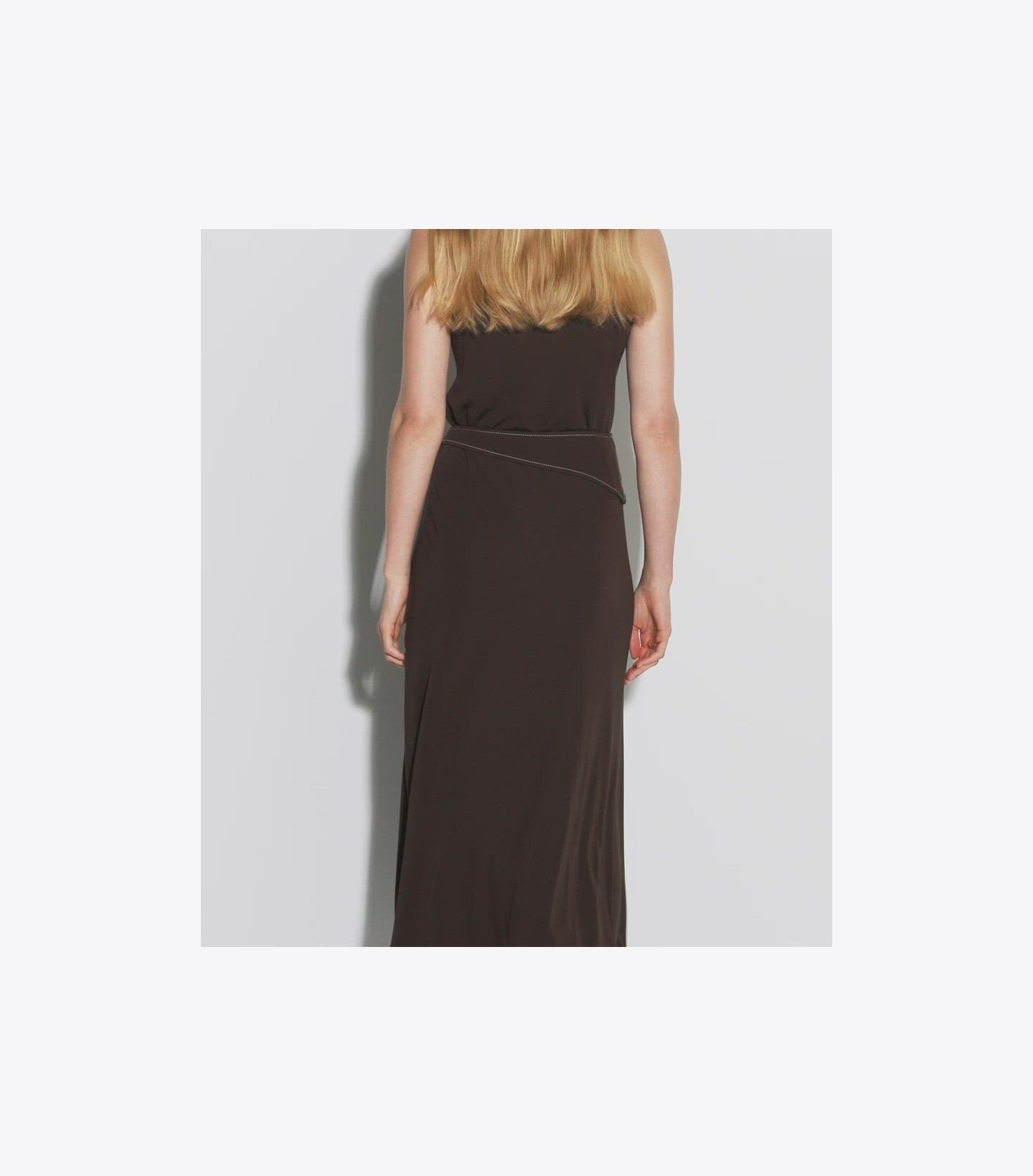 Belted Jersey Skirt
