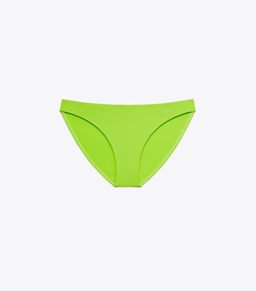 Tory Burch designer two pieces Bikini Bottom in Vivid Lime front