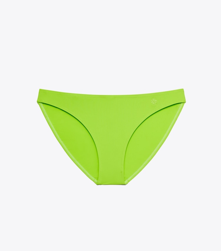 Tory Burch designer two pieces Bikini Bottom in Vivid Lime front
