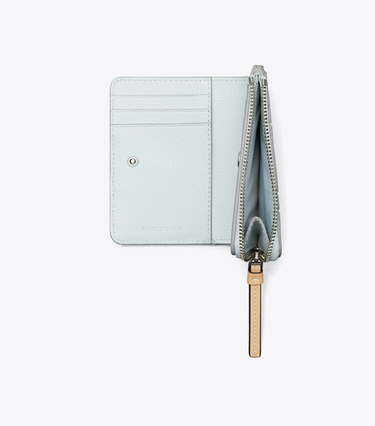 Tory Burch diseñador carteras Billetera plegable con bloques de color McGraw en Light Granite Multi adicional