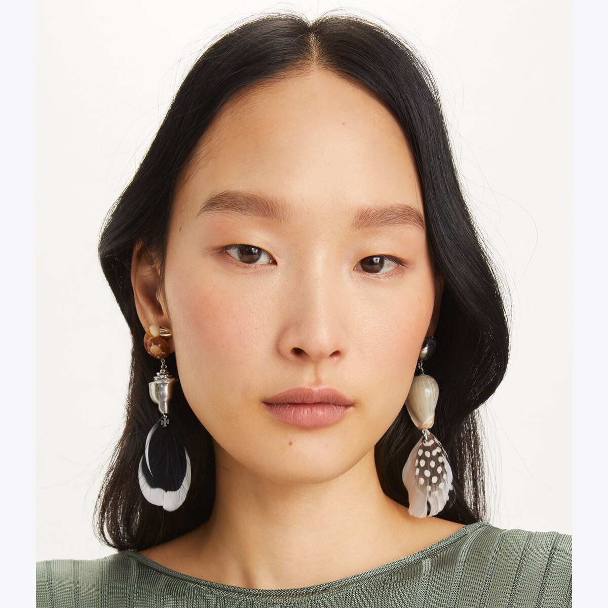 Tory Burch Feather hotsell Chandelier Earrings