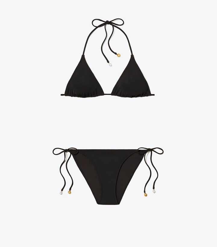 Black String Bikini Set: Women's Designer | Tory Burch