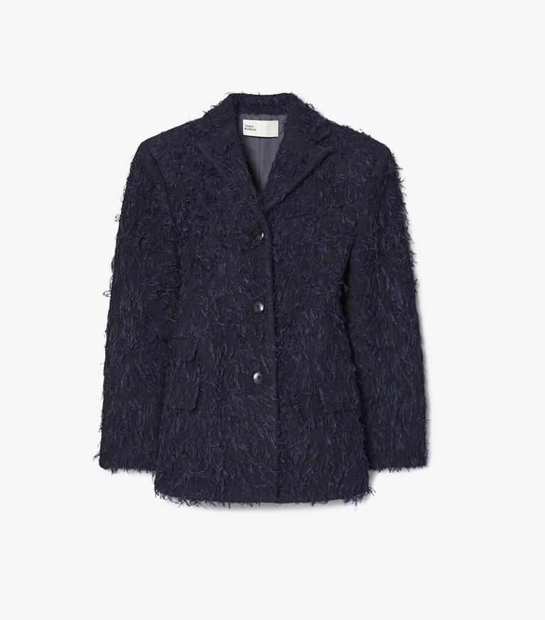 Tory Burch designer giacche Blazer in lana in Ink front