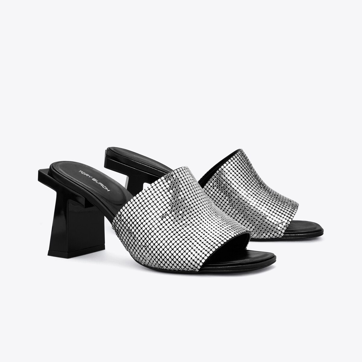 Block T Chainmail Mule Sandal: Women's Designer Sandals | Tory Burch