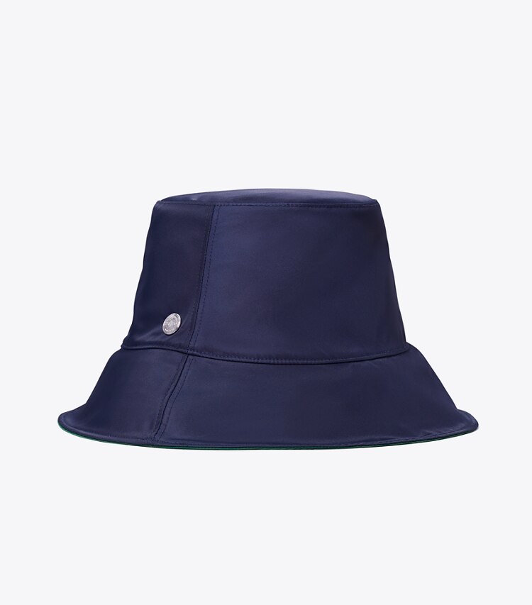 Tory Burch designer chapeaux Bob Twist in Basil packable reversible