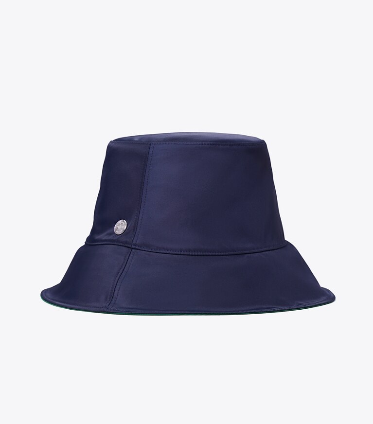 Tory Burch designer chapeaux Bob Twist in Basil packable reversible
