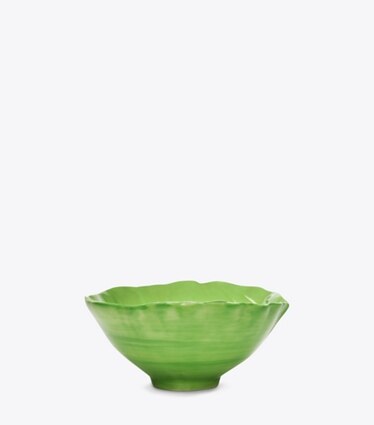 Tory Burch designer vaisselle Bol à soupe, collection Lettuce, lot de 4 dans Green de face