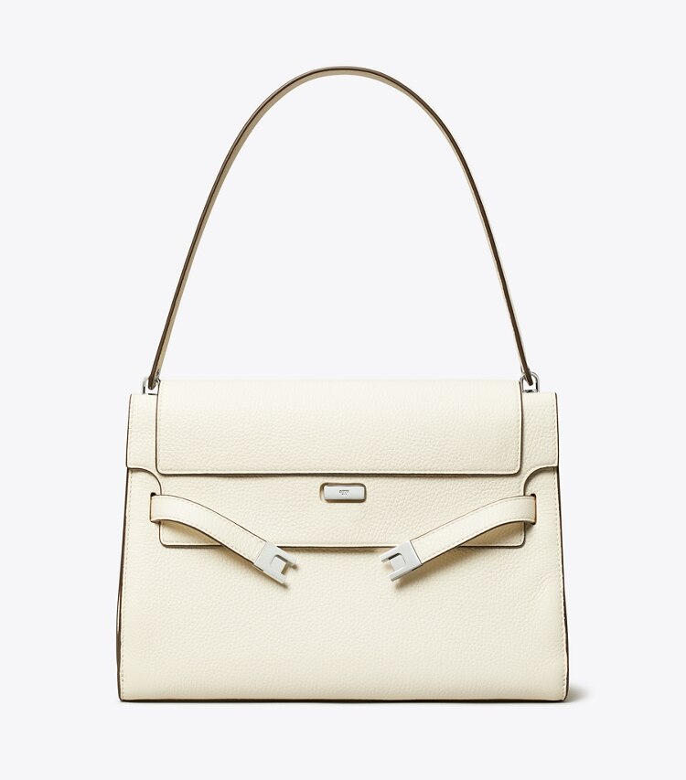 Tory Burch diseñador bolsos de hombro Bolsa de hombro grande Lee Radziwill en Ivory frente
