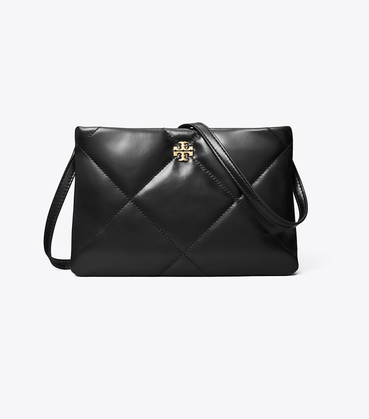 Tory Burch diseñador bolsos bandolera Bolso bandolera acolchado con forma de rombos Kira en Black frente