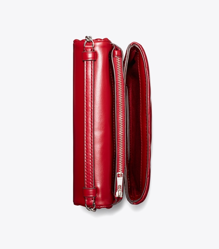 Tory Burch diseñador bolsos bandolera Bolso bandolera acolchado con forma de rombos Kira en Red vista superior