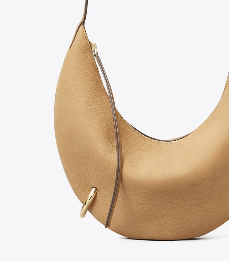 Tory Burch diseñador bolsos bandolera Bolso bandolera de nobuk Pierced en Stone detalle