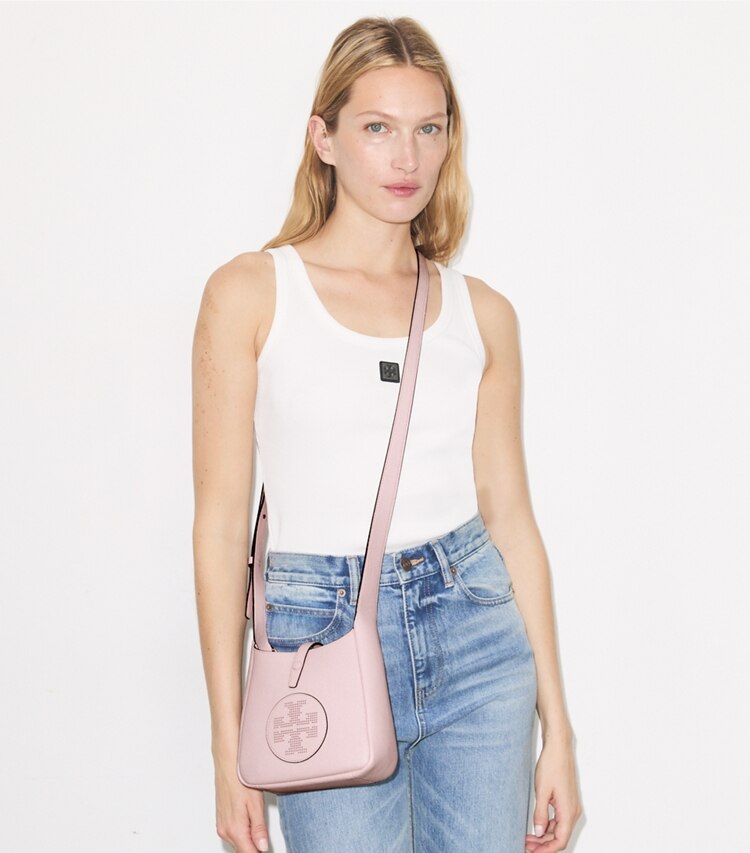 Tory Burch diseñador bolsos bandolera Bolso bandolera Miller Swing en Rose accesorio en modelo