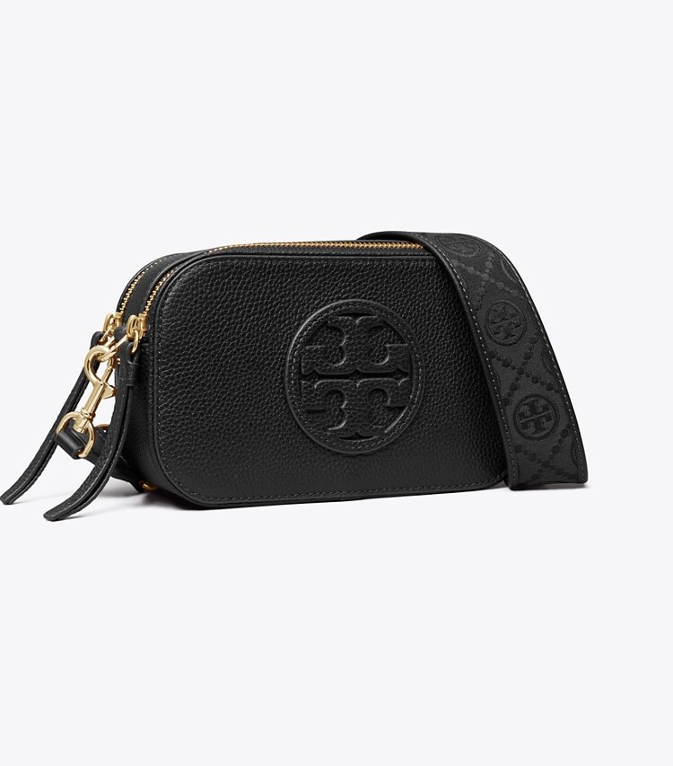 Tory Burch diseñador bolsos bandolera Bolso bandolera Mini Miller en Black ángulo