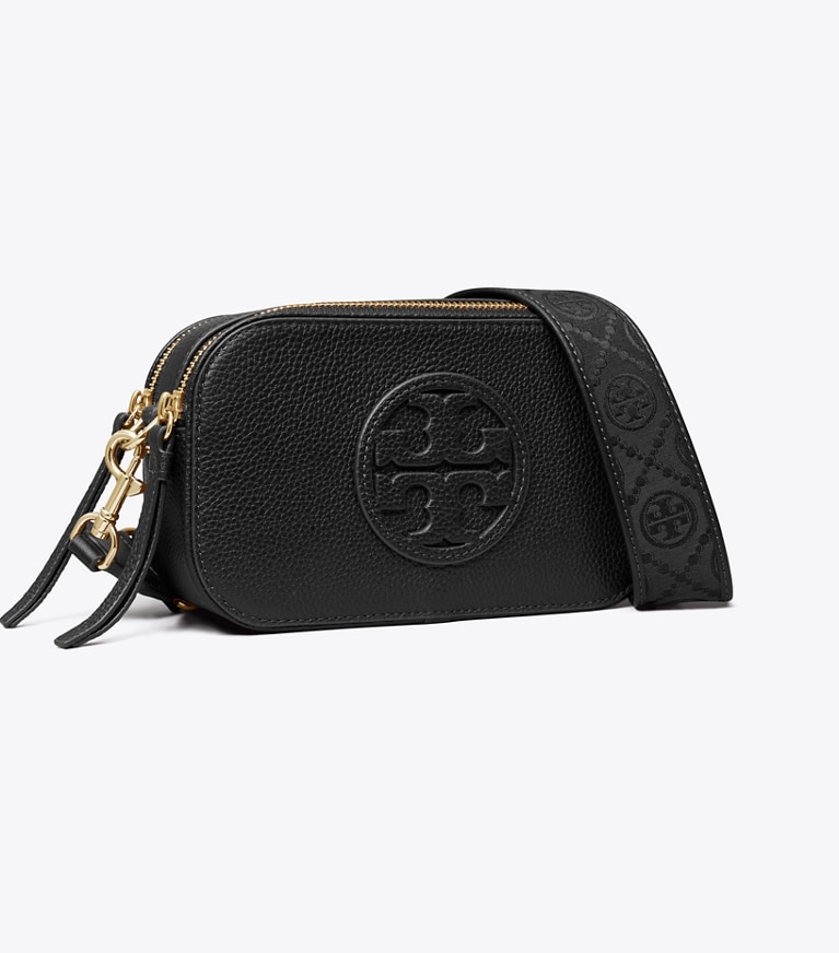 Tory Burch diseñador bolsos bandolera Bolso bandolera Mini Miller en Black ángulo