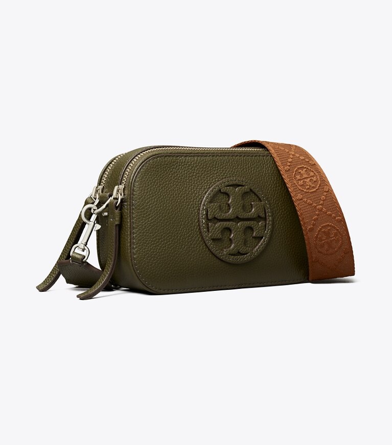 Tory Burch diseñador bolsos bandolera Bolso bandolera Mini Miller en Dark Olive ángulo