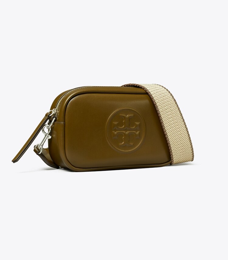 Tory Burch diseñador bolsos bandolera Bolso bandolera Mini Miller natuura™ en Dark Olive ángulo