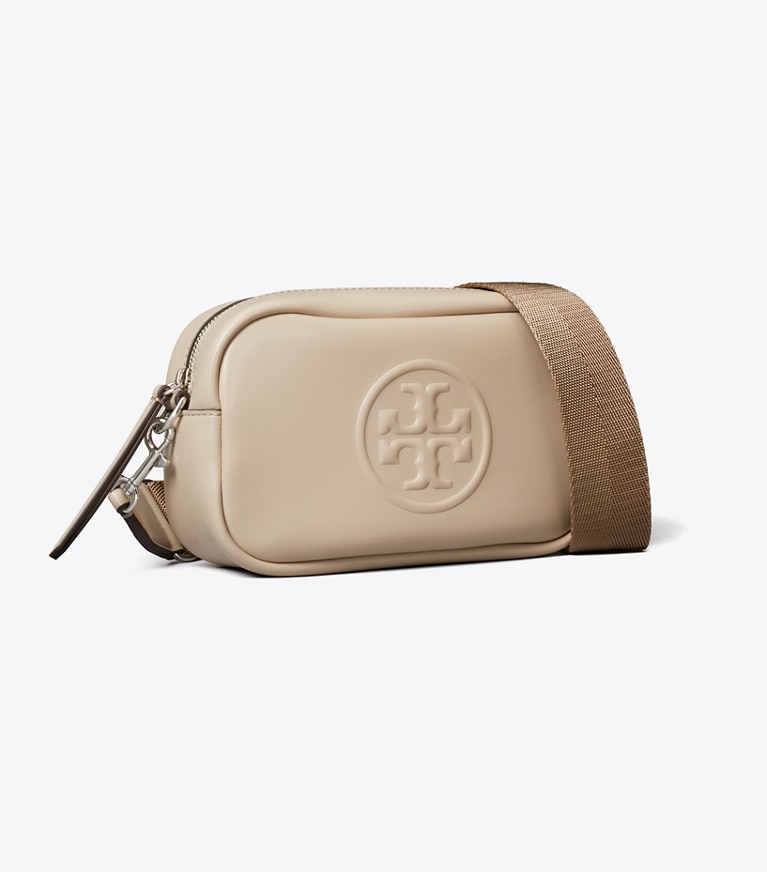 Tory Burch diseñador bolsos bandolera Bolso bandolera Mini Miller natuura™ en Light Stone ángulo