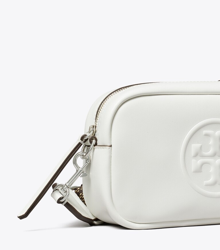 Tory Burch diseñador bolsos bandolera Bolso bandolera Mini Miller natuura™ en Bianco detalle