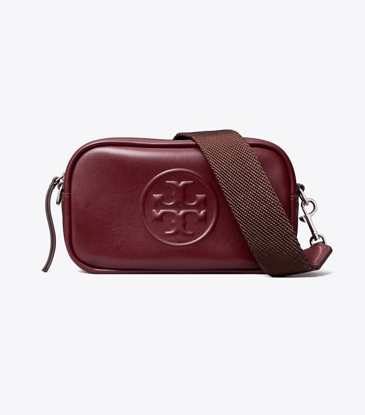 Tory Burch diseñador bolsos bandolera Bolso bandolera Mini Miller natuura™ en Merlot frente