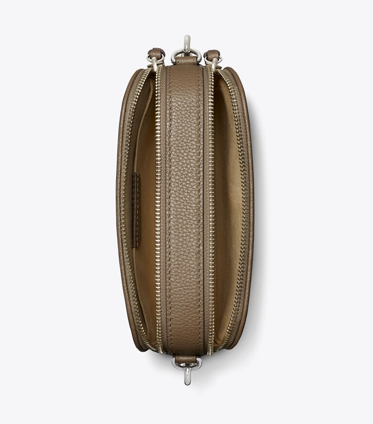 Tory Burch diseñador bolsos bandolera Bolso bandolera Mini Miller en Wild Mushroom vista superior