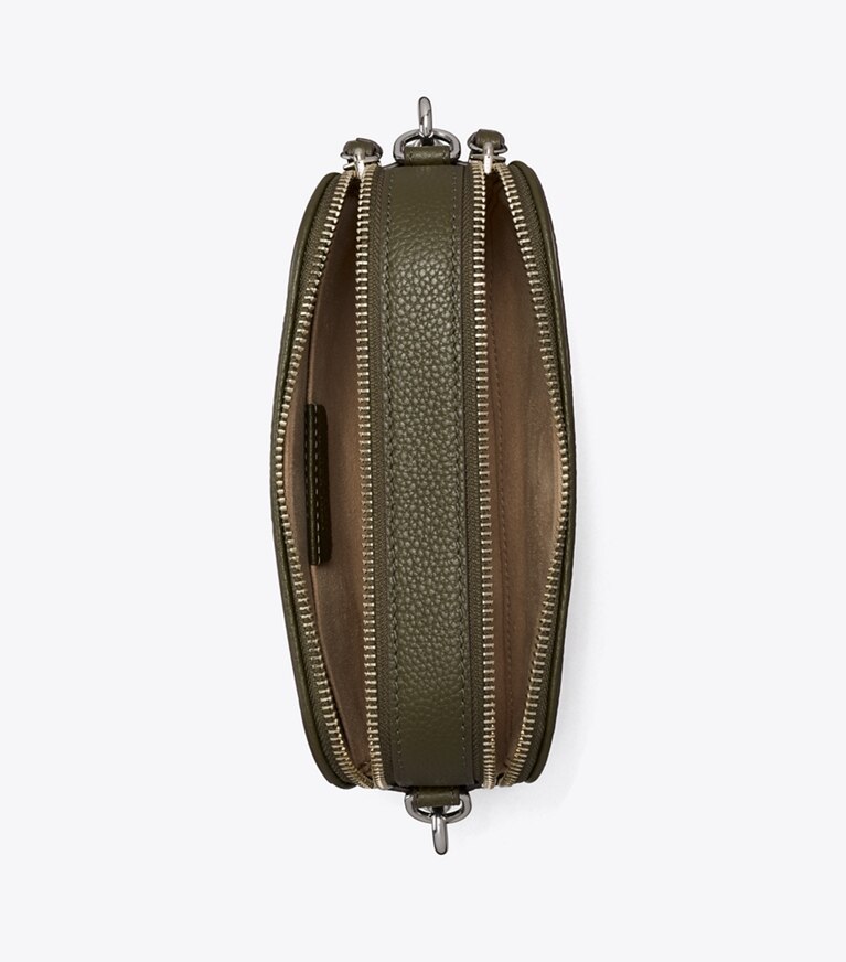 Tory Burch diseñador bolsos bandolera Bolso bandolera Mini Miller en Dark Olive vista superior