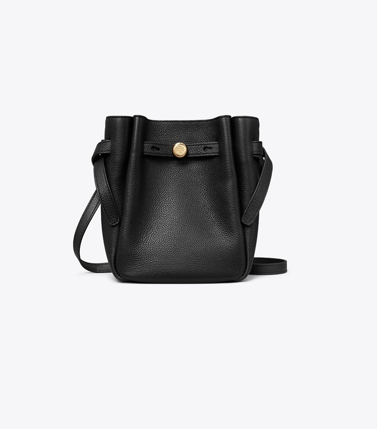 Tory Burch diseñador bolsos bandolera Bolso bandolera pequeño de piel en Black frente