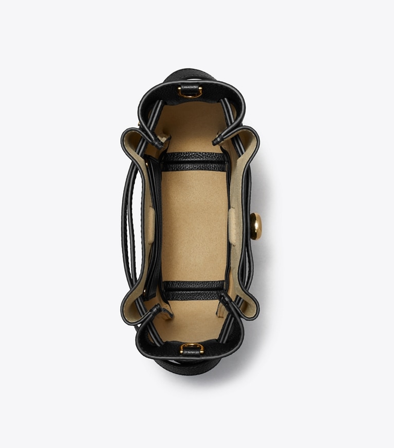 Tory Burch diseñador bolsos bandolera Bolso bandolera pequeño de piel en Black vista superior