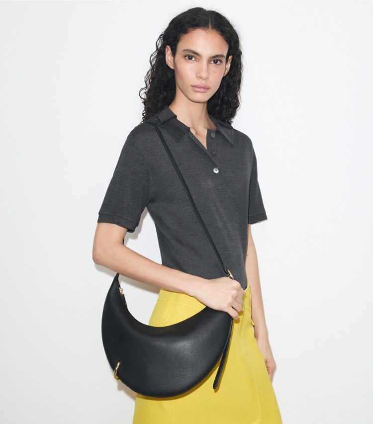 Tory Burch diseñador bolsos bandolera Bolso bandolera Pierced en Black adicional en modelo