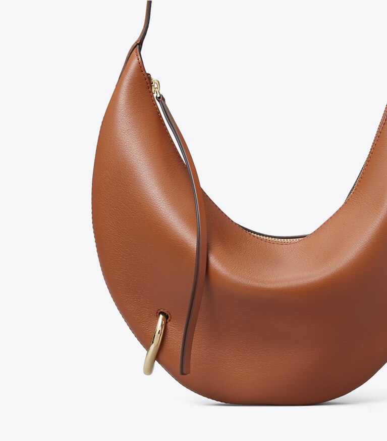 Tory Burch diseñador bolsos bandolera Bolso bandolera Pierced en Aged Tan detalle