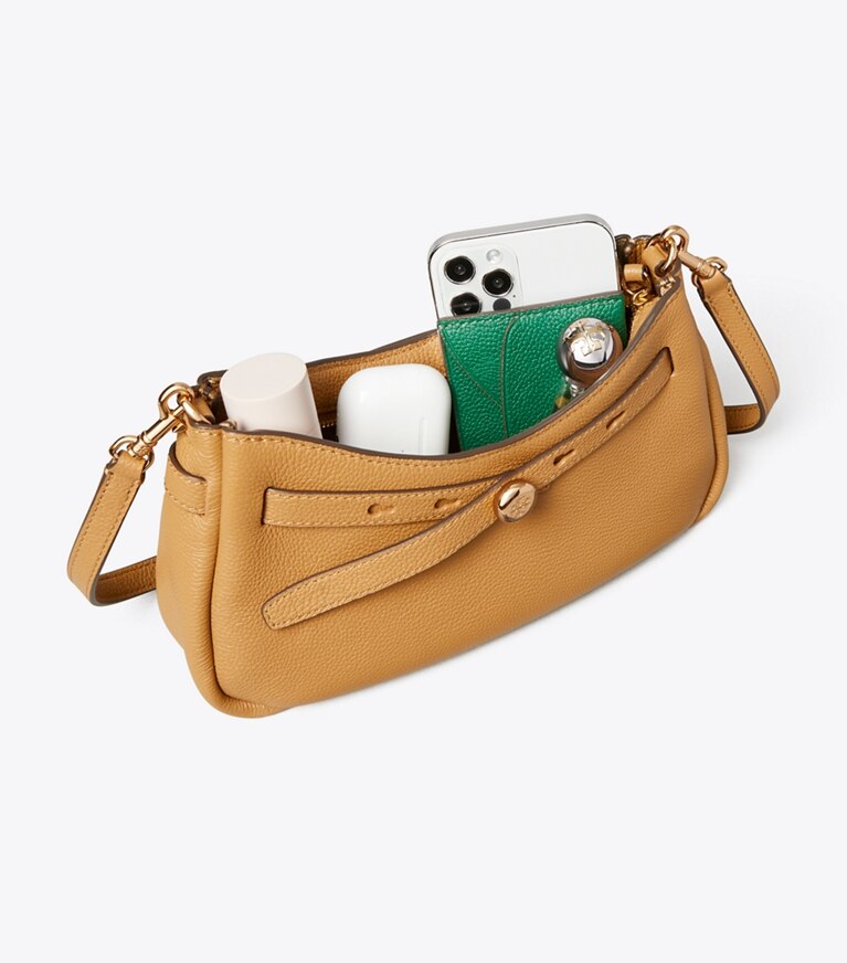 Tory Burch diseñador bolsos bandolera Bolso bandolera Romy con cremallera en la parte superior en Tiramisu adicional