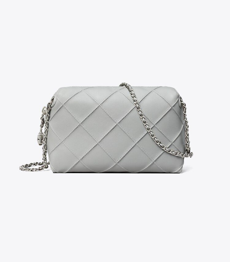 Tory Burch diseñador bolsos bandolera Bolso bandolera suave Fleming en Gray frente