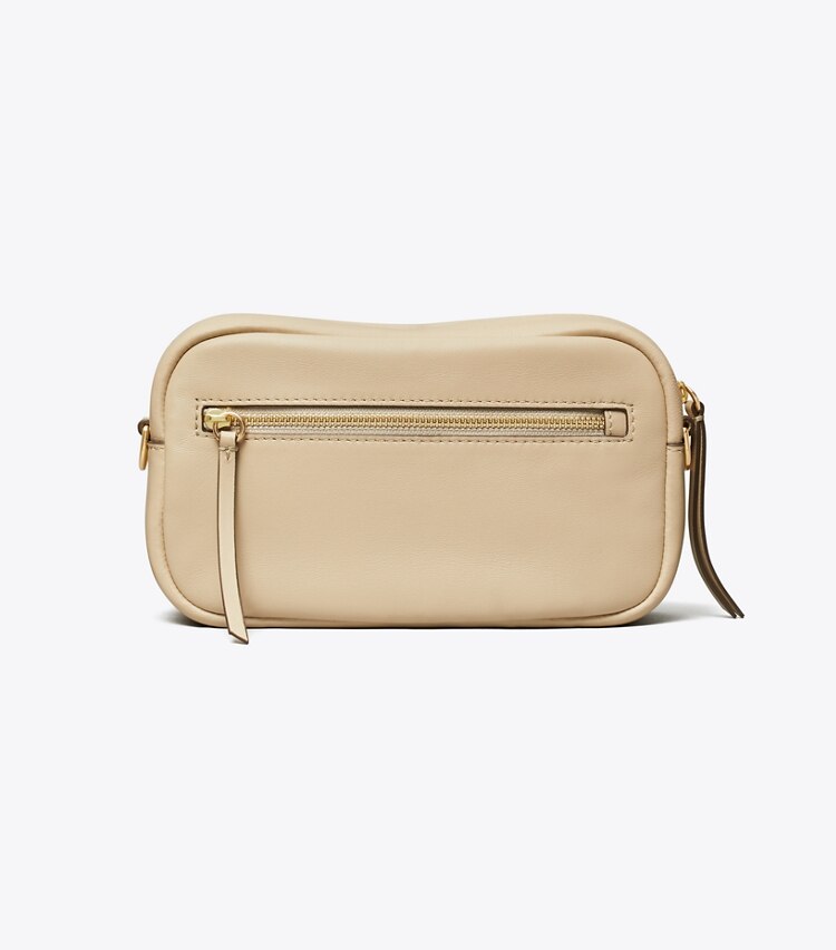 Tory Burch diseñador bolsos bandolera Bolso bandolera suave Mini Miller en Light Stone volver