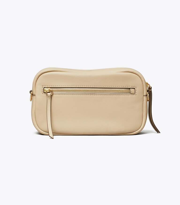 Tory Burch diseñador bolsos bandolera Bolso bandolera suave Mini Miller en Light Stone volver