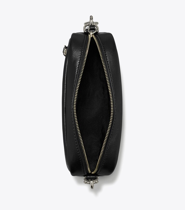Tory Burch diseñador bolsos bandolera Bolso bandolera suave Mini Miller en Black vista superior