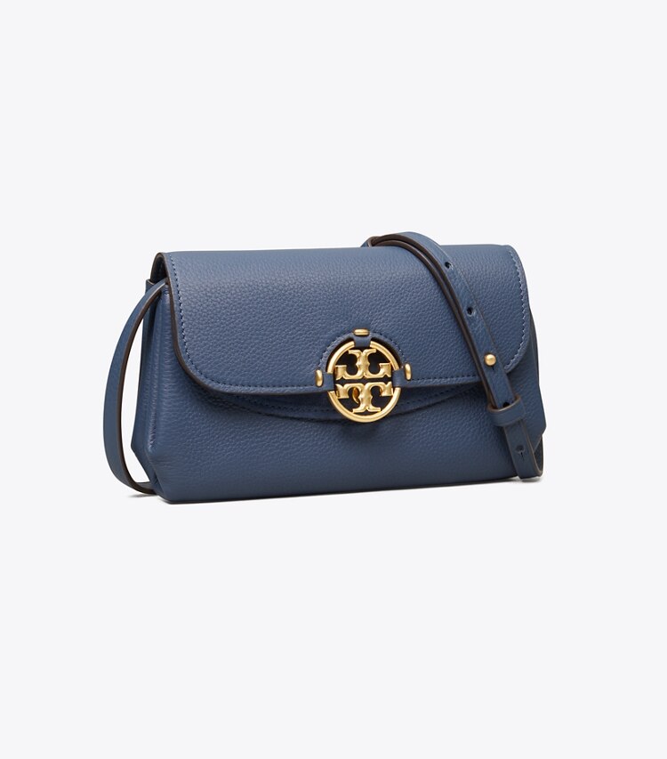 Tory Burch diseñador bolsos bandolera Bolso bandolera tipo cartera Miller en Bluestone ángulo