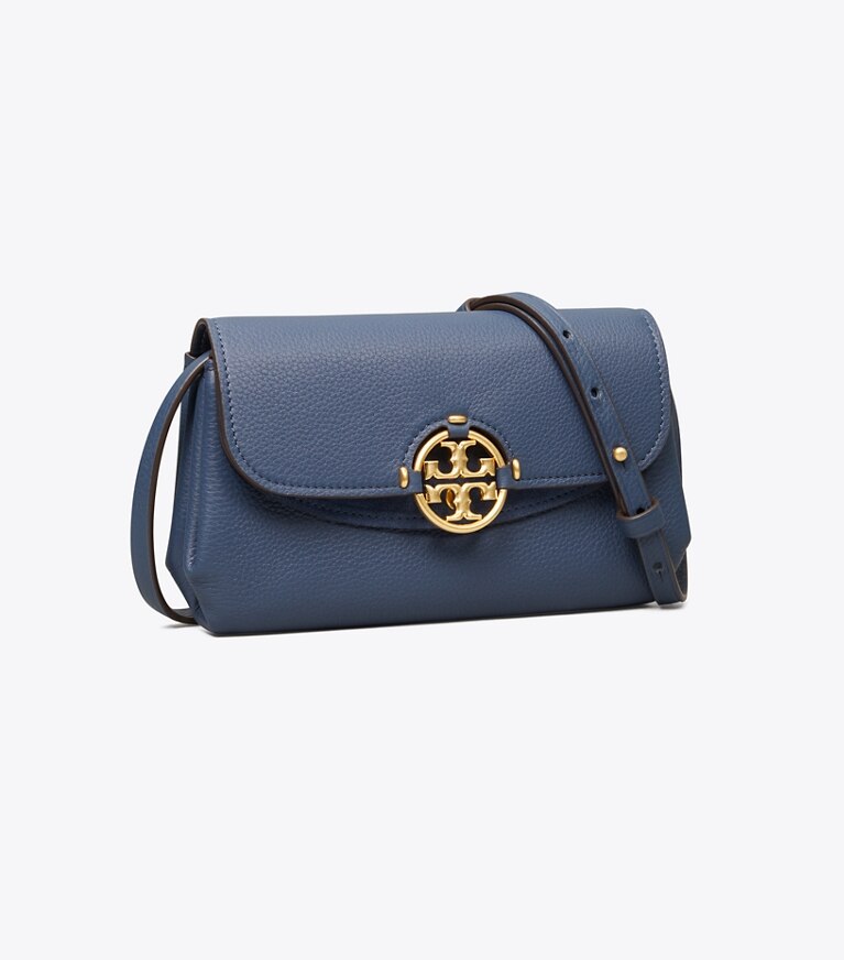 Tory Burch diseñador bolsos bandolera Bolso bandolera tipo cartera Miller en Bluestone ángulo