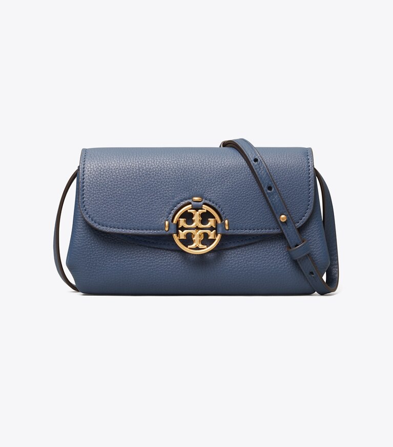 Tory Burch diseñador bolsos bandolera Bolso bandolera tipo cartera Miller en Bluestone frente