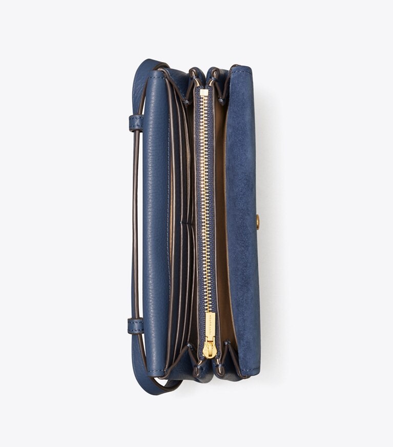 Tory Burch diseñador bolsos bandolera Bolso bandolera tipo cartera Miller en Bluestone vista superior