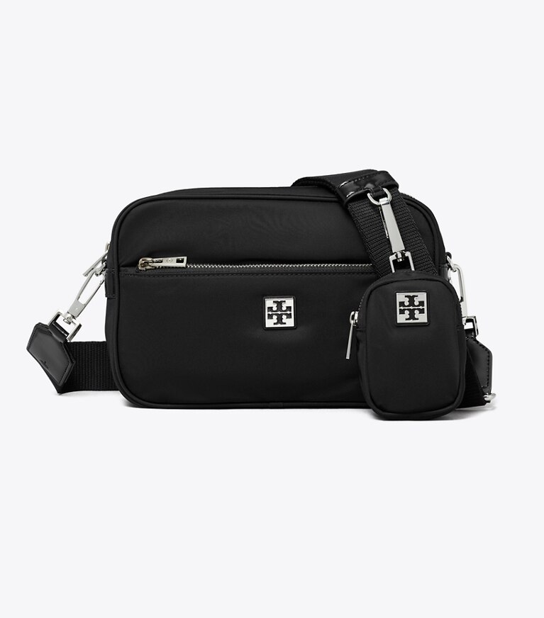Tory Burch diseñador bolsos bandolera Bolso bandolera Virginia en Black frente